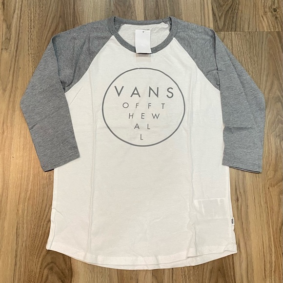 Vans Ring Around Vans 3/4 Sleeve Tee T-Shirt - Picture 1 of 6